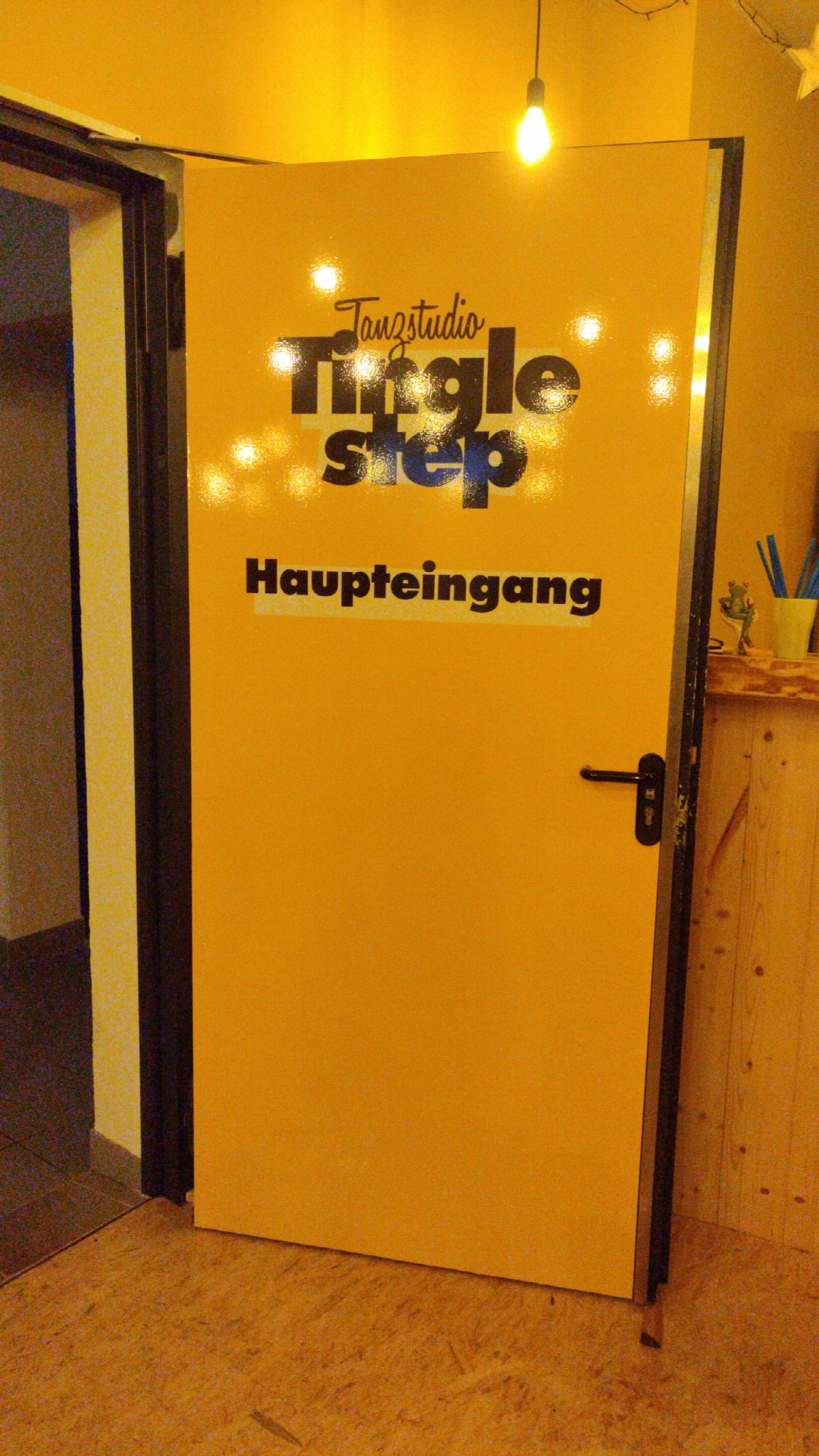 Tanzschule tinglestep – Raumgestaltung und Beschriftung