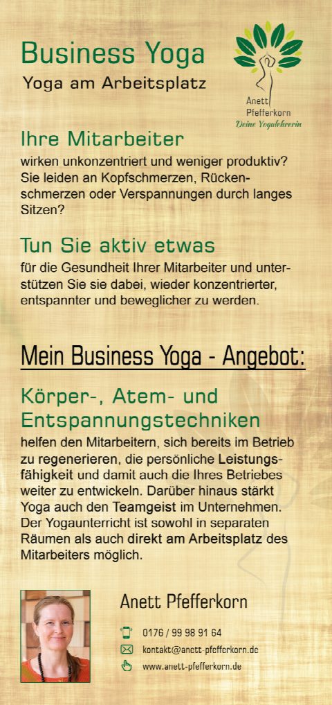 Anett Pfefferkorn – Komplettausstattung für den Yogastart