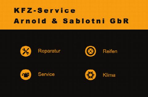 Visitenkarte KFZ-Service Arnold & Sablotni